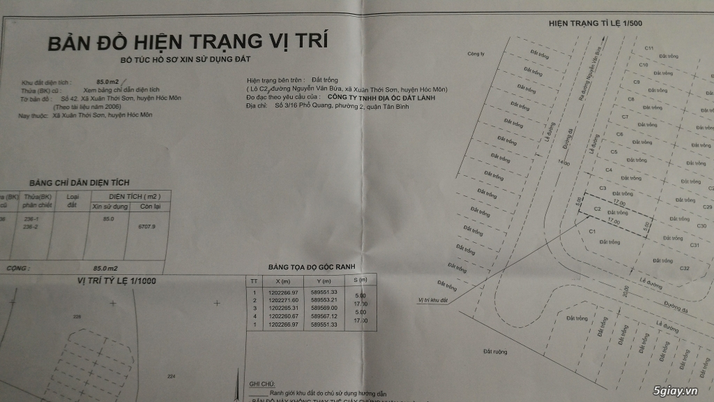 Nền dự án Eco town, lô C2,Nguyễn văn Bứa,Hóc Môn