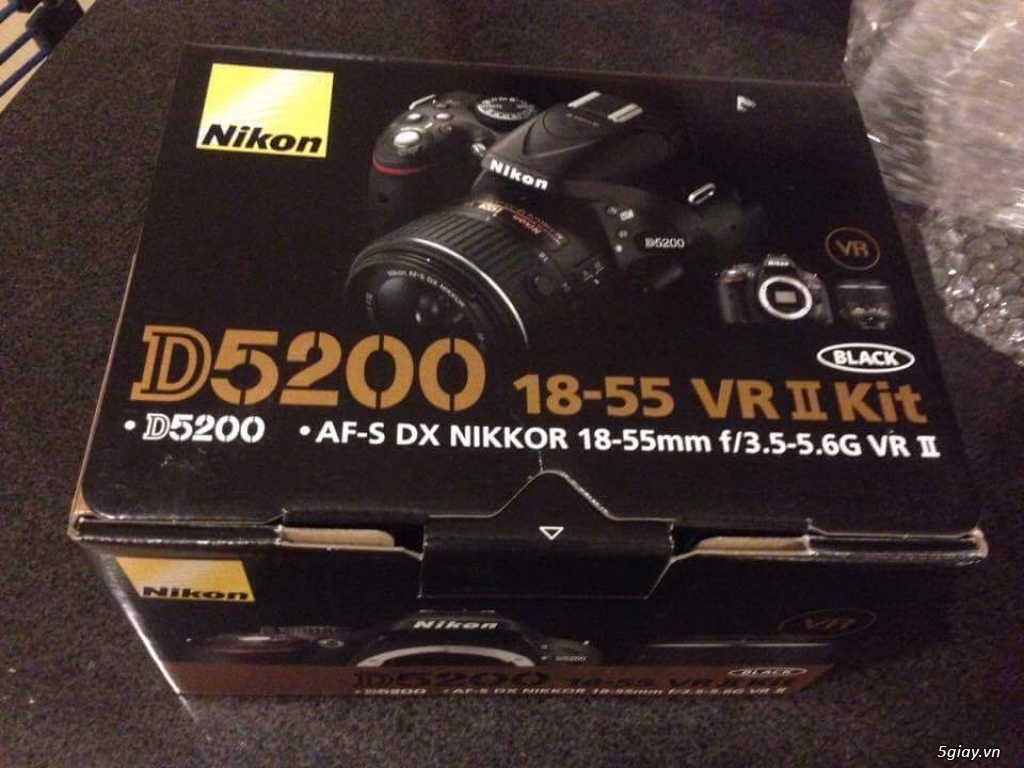 Nikon D5200 lens kit 18-55 vr. Fullbox. Bh chính hãng V.I.C. 600 SHOOT - 1