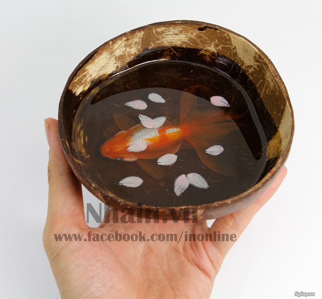 quà tặng năm mới 3D FISH RESIN PAINTING - TRANH VẼ CÁ 3D NHAIN.VN - 7