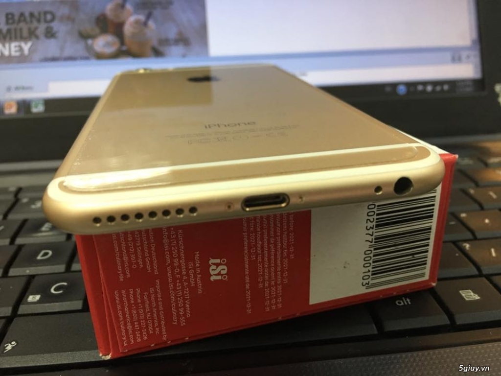 IP 6 PLUS 128 GB - GOLD new full box + phụ kiện 10tr500 (no fix)