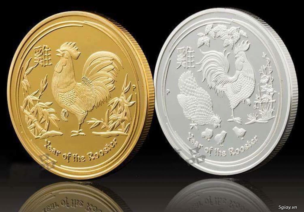 ĐỒNG XU IN HÌNH GIA ĐÌNH GÀ MAY MẮN 2017 - 1