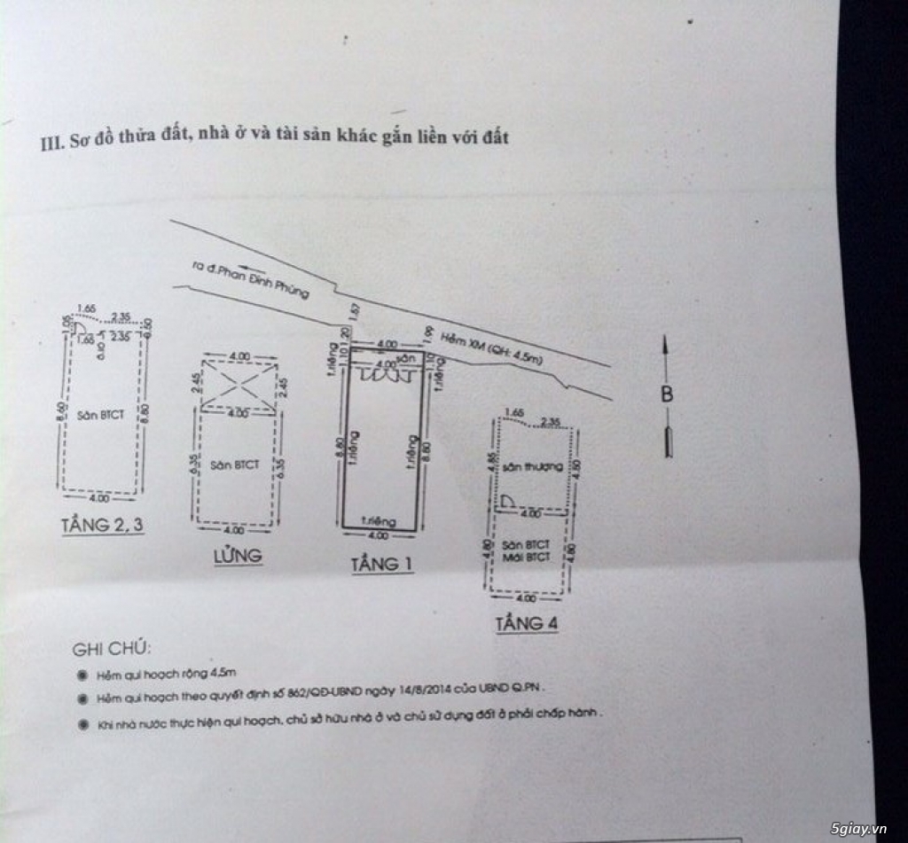 Bán nhà hxh 268/8 Phan Đình Phùng, P.1, Phú Nhuận. 4x11m, dt đất40m2 - 1