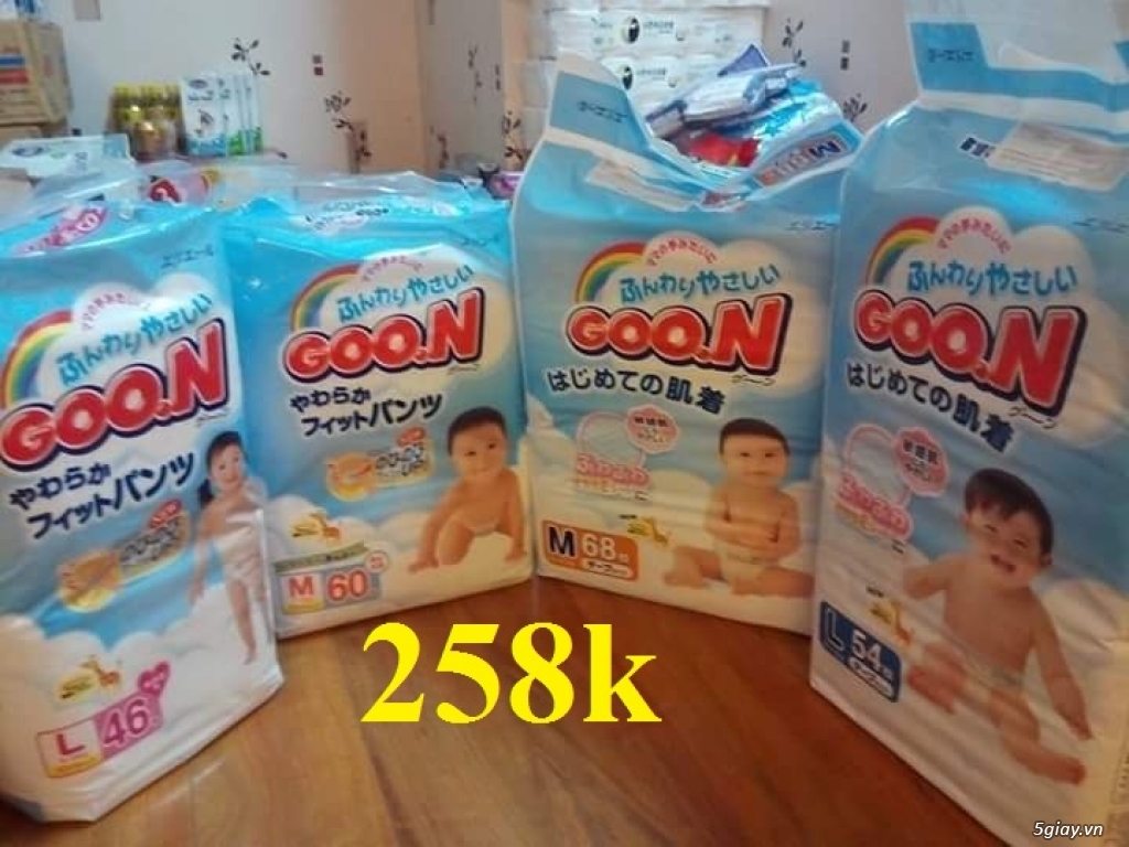Bỉm Goon Slim Thái 258k/ bịch quá rẻ cho sự lựa chọn của các Mẹ - 1