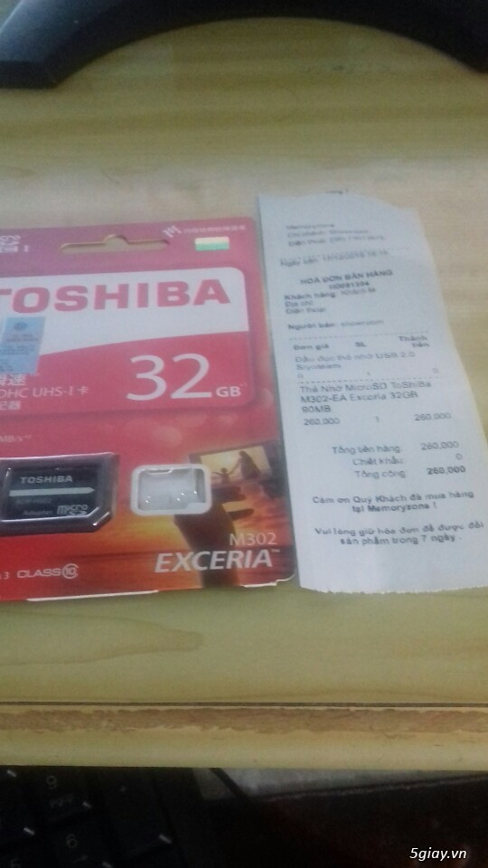 Thẻ nhớ Toshiba 32G chính hãng