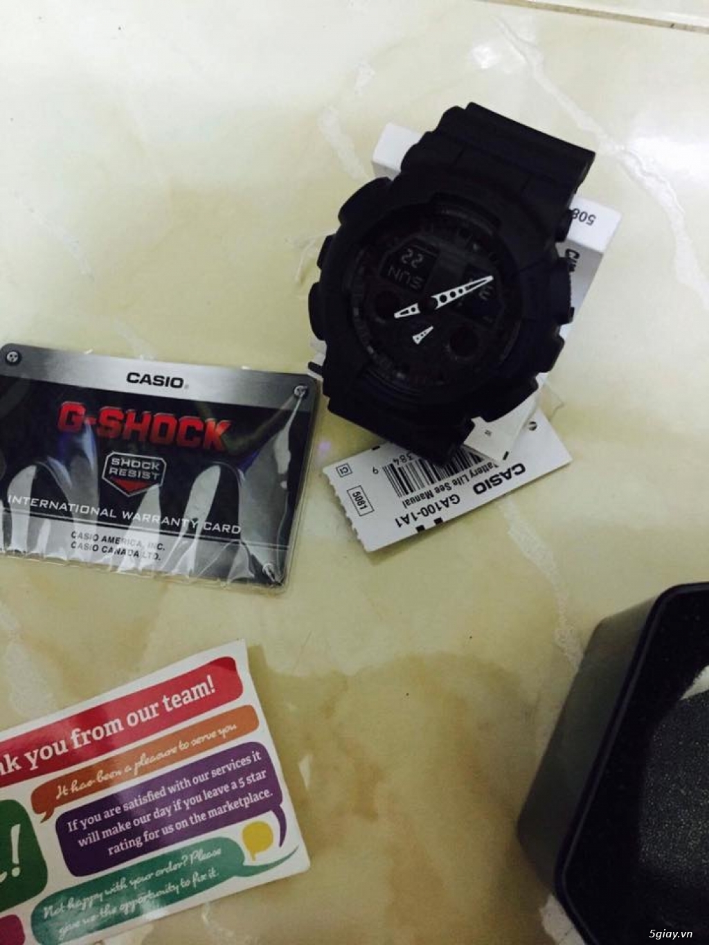 Bán G-shock Casio Men's GA100-1A1 Black 100% full box - 3