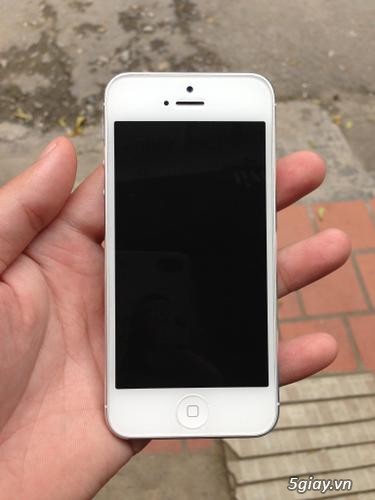 Bán Iphone 5 32GB QT White fullPK, nữ sd kĩ, zin all giá Good!! - 2
