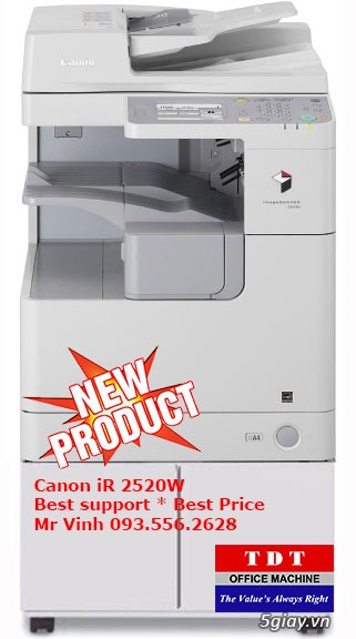 Canon iR 2520w, máy photocopy siêu bền chính hãng Canon giá khuyến mãi