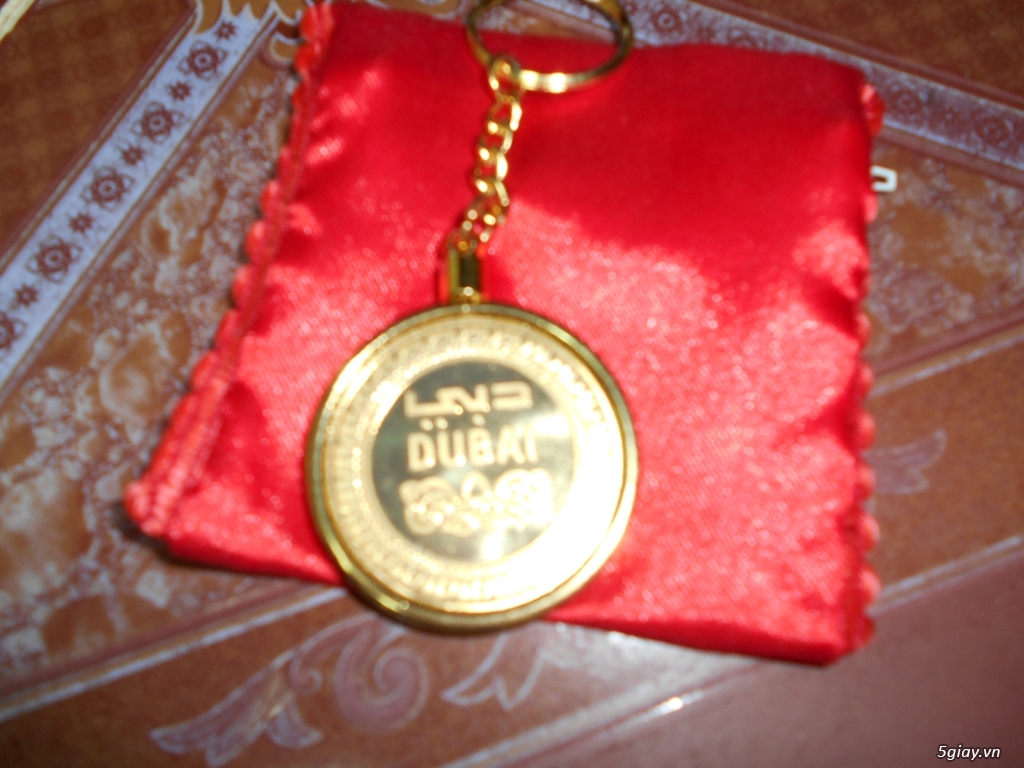 (Hàng độc)Đồng tiền vàng lưu niệm Dubai