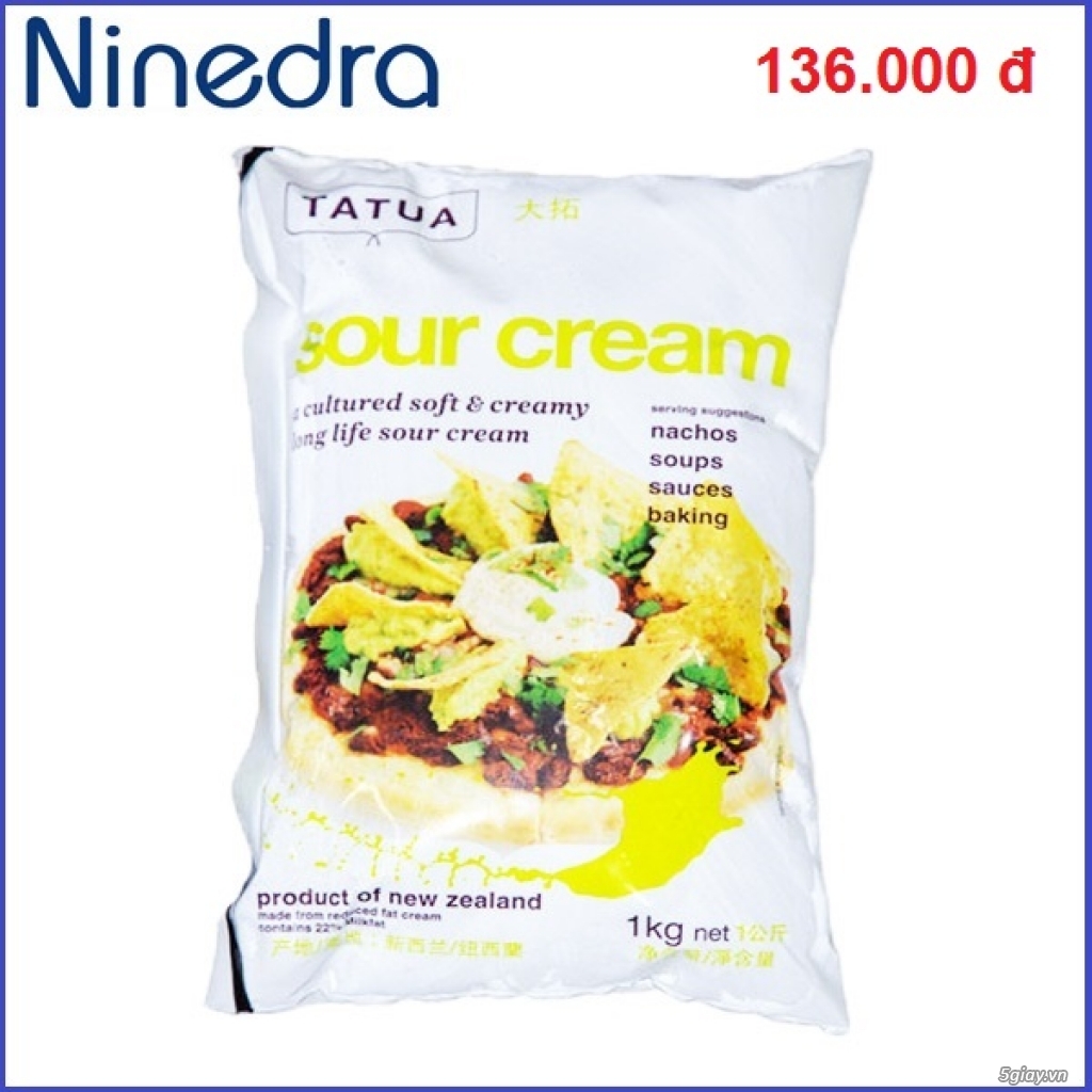 Kem chua sour cream Tatua 1kg | Ninedra.com