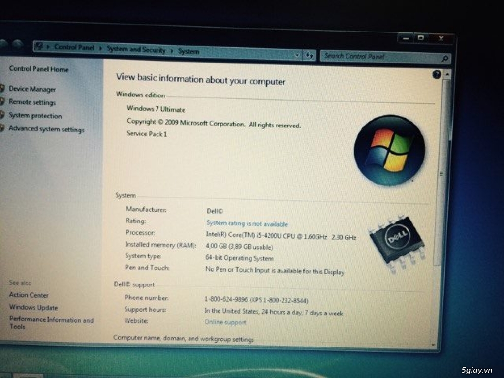 Phá giá thị trường Laptop Dell 3537 i5 4200U/ Ram 4g/ HDD 750/Vga ATI - 3