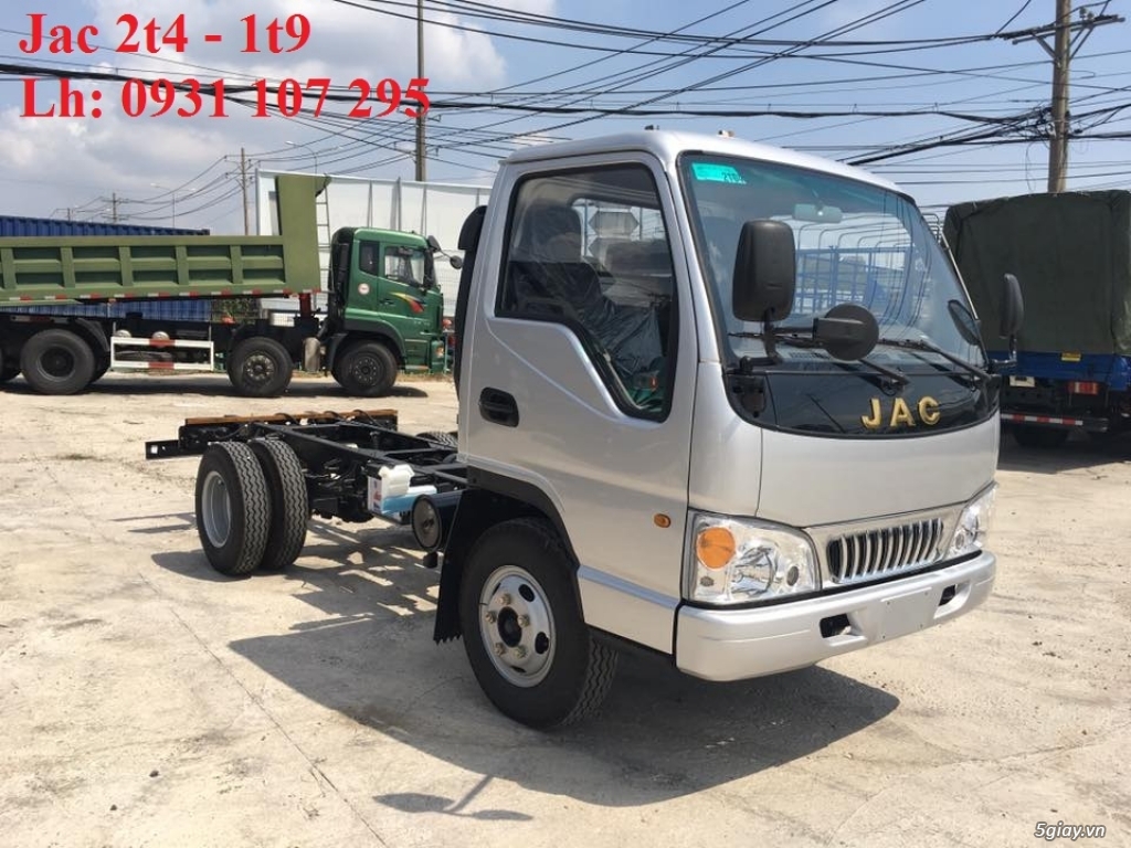 xe tải jac 2t4, jac 2t4 vào thành phố, jac công nghệ isuzu, jac thùng - 2