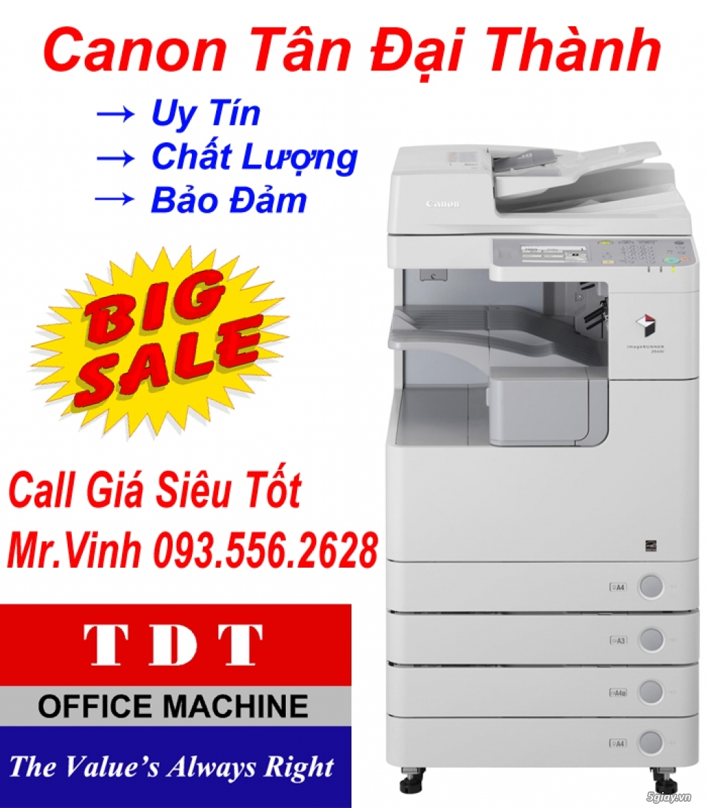 Canon iR 2525, máy photocopy siêu bền, Khuyến mãi Tết Đinh Dậu lớn