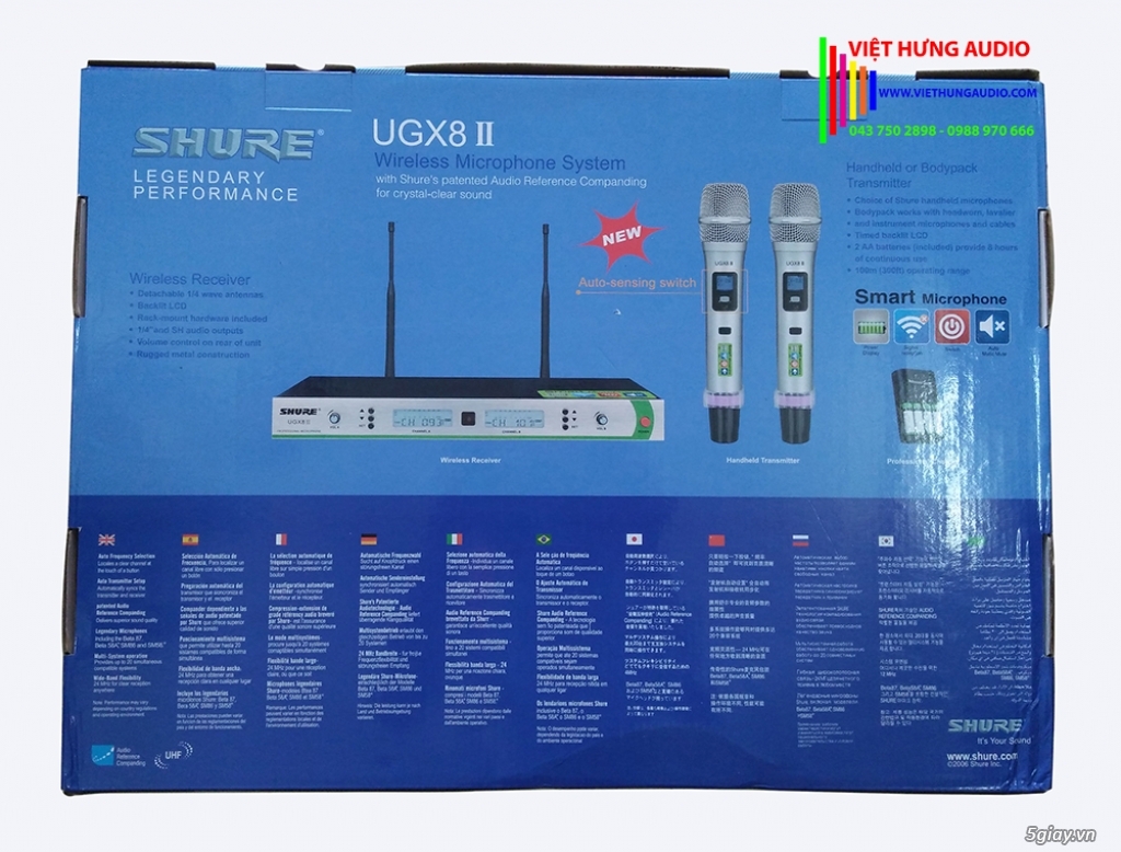 Micro Shure UGX8 II không dây giá tốt nhất tại Hà Nội - 3