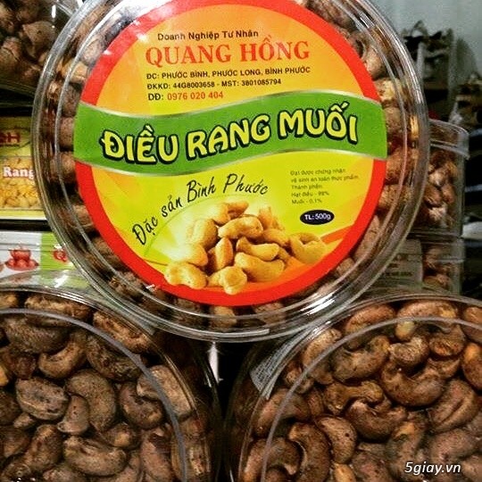 Hạt điều rang muối. Quà tết hợp lý