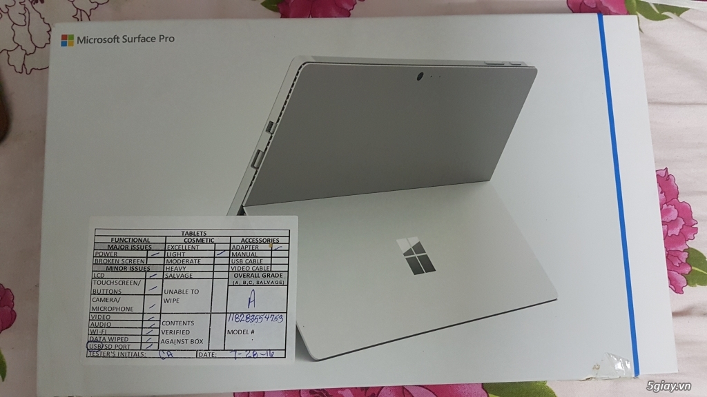 [HCM] Bán Surface Pro 4 Core I7 16G 250Gb mới 99% - 11