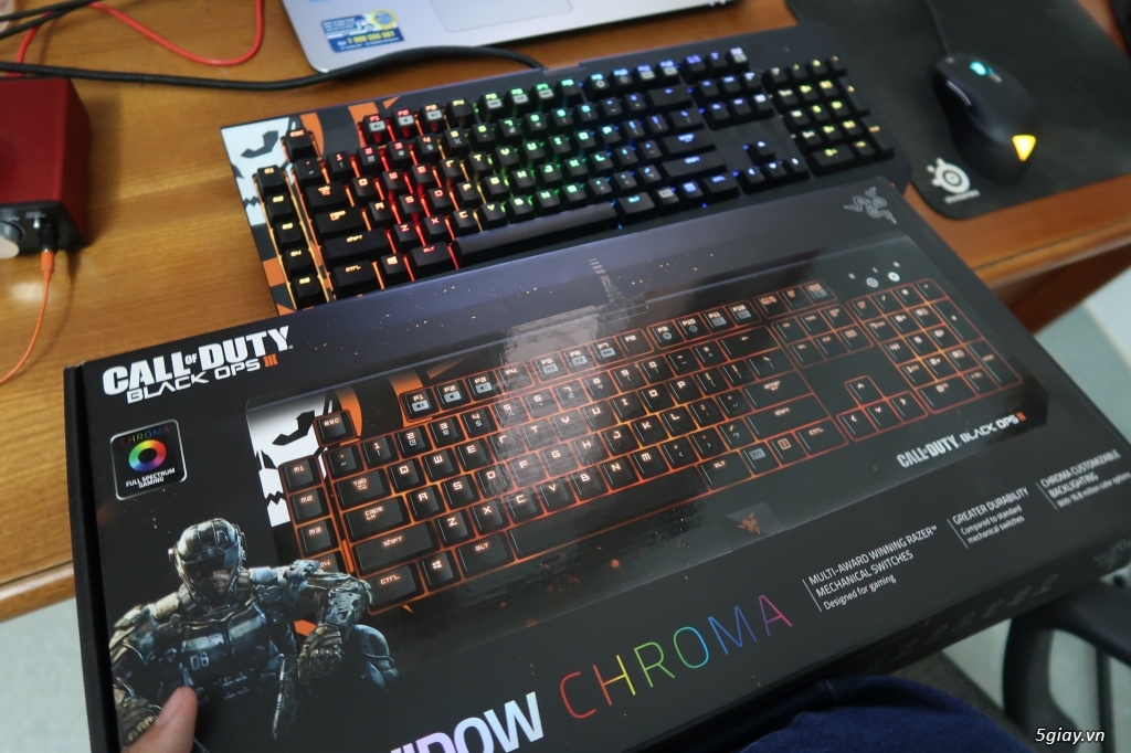 Bán RAZER Blackwidow Chroma Black OPS III 99% FULL BOX - 1