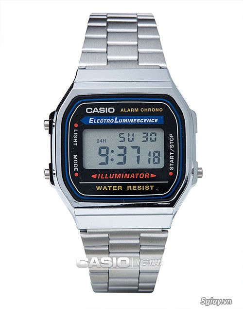 Đồng hồ đeo tay điện tử Casio dây đeo bằng kim loại - 2