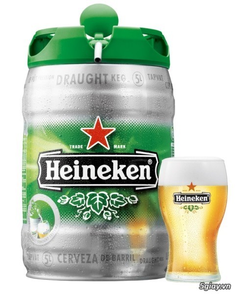 Bia Heineken bom 5 lít nhập khẩu Hà Lan mừng xuân 2017 - 2
