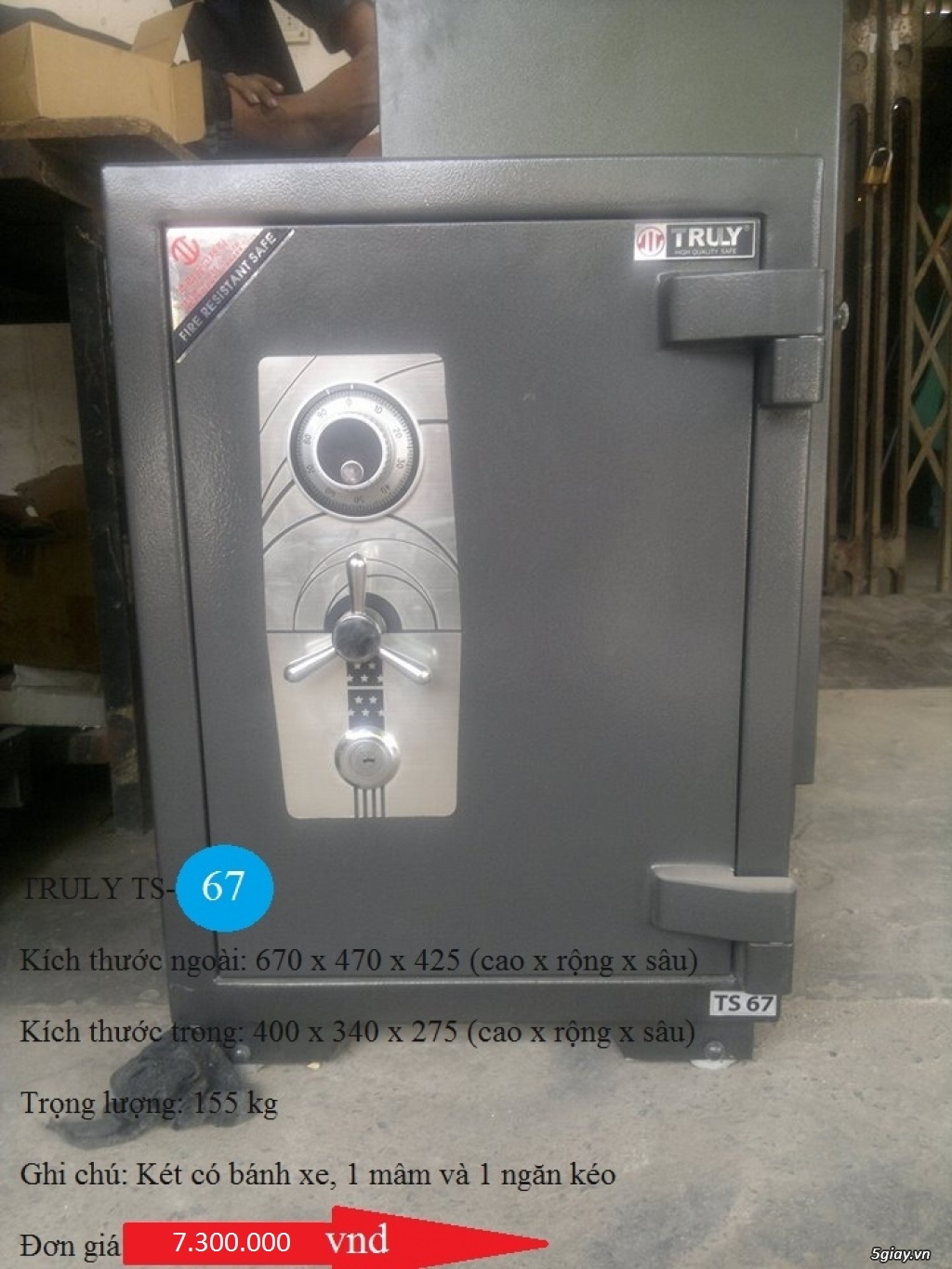 Két sắt chống cháy Truly an toàn và bao mật tuyệt đối - 4