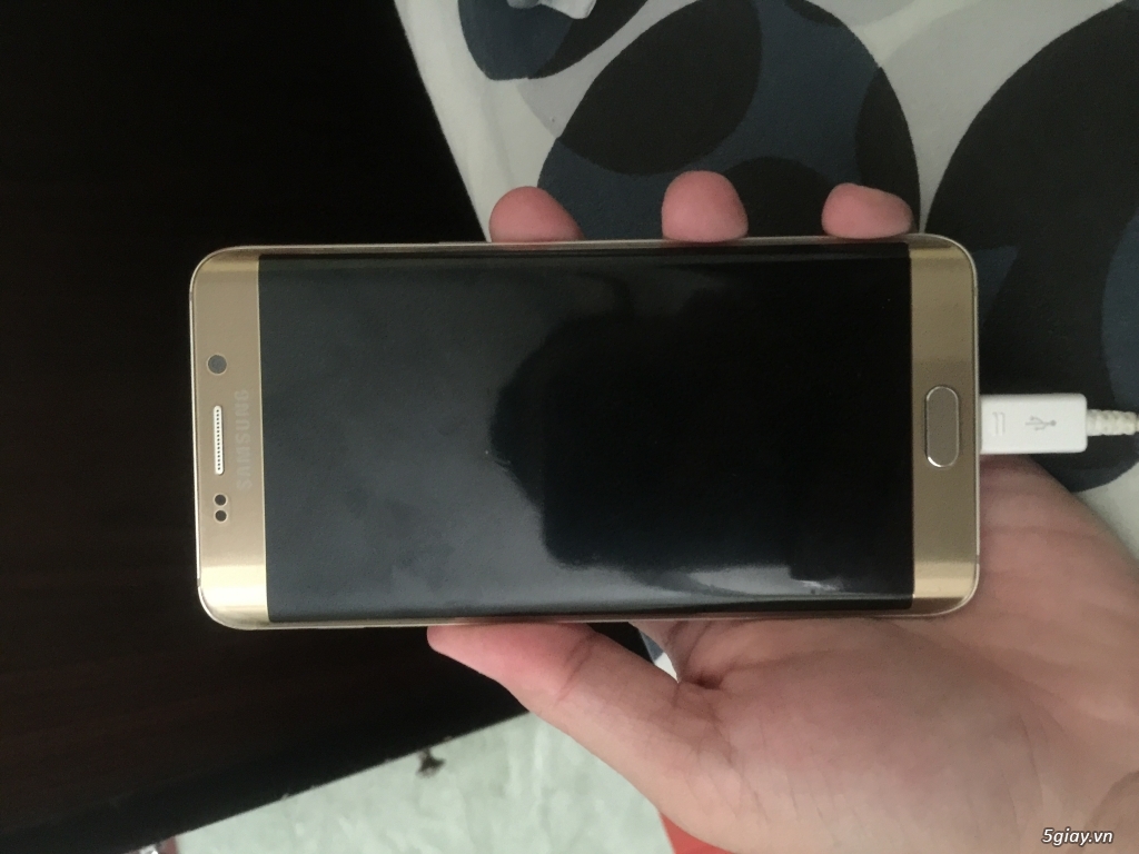 Bán Samsung S6 Edge plus màu vàng bản quôc tế, full box, 98%