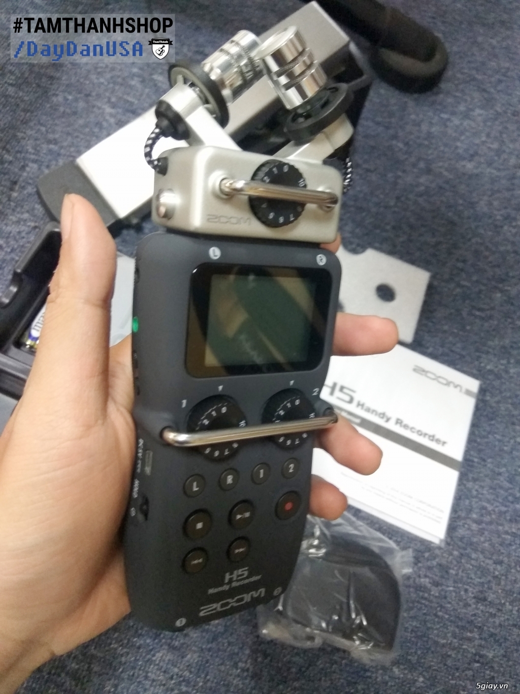 TQ-HCM- Lên sóng em Microphone field recorder đỉnh cao Zoom H5 new 100 - 5