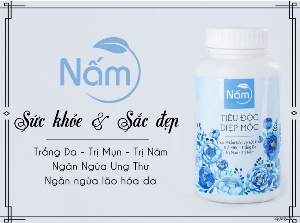 TIÊU ĐỘC DIỆP MỘC - GIẢI ĐỘC HỠ TRỢ TRẮNG DA TỪ BÊN TRONG: 550k/hộp - 6