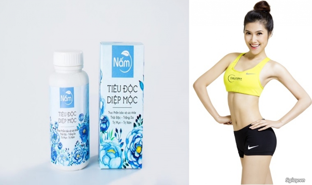 TIÊU ĐỘC DIỆP MỘC - GIẢI ĐỘC HỠ TRỢ TRẮNG DA TỪ BÊN TRONG: 550k/hộp - 5