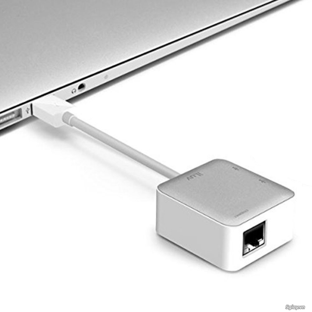 CÁP KẾT NỐI ILUV USB ETHERNET ADAPTER WITH 2 USB PORTS-TRẮNG giá 190k - 4