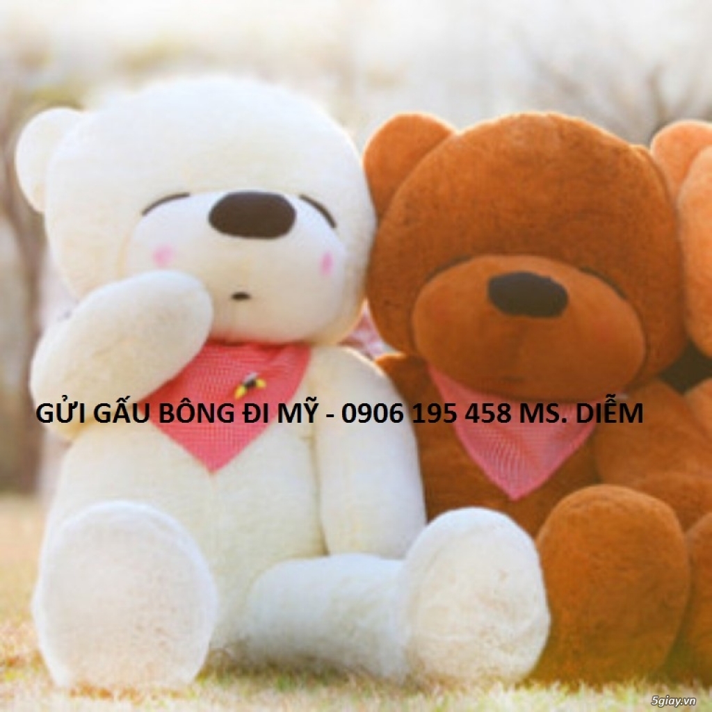 Chuyển gấu bông sang nước ngoài giá rẻ 0906 195 458  - Ms. Diễm