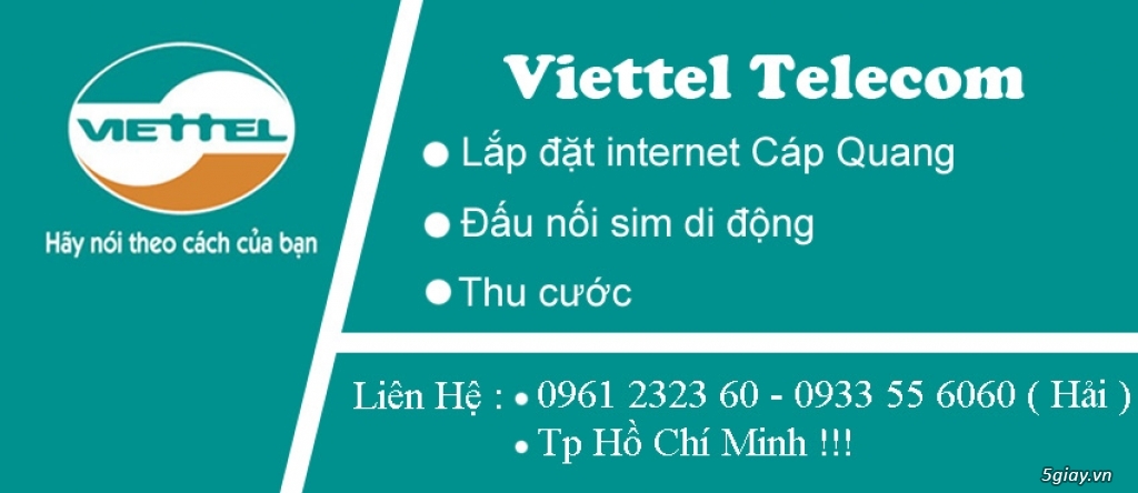Lắp đặt internet cáp quang Viettel !!!! Dịch Vụ Viettel !!! Hot Hot Hot !!!