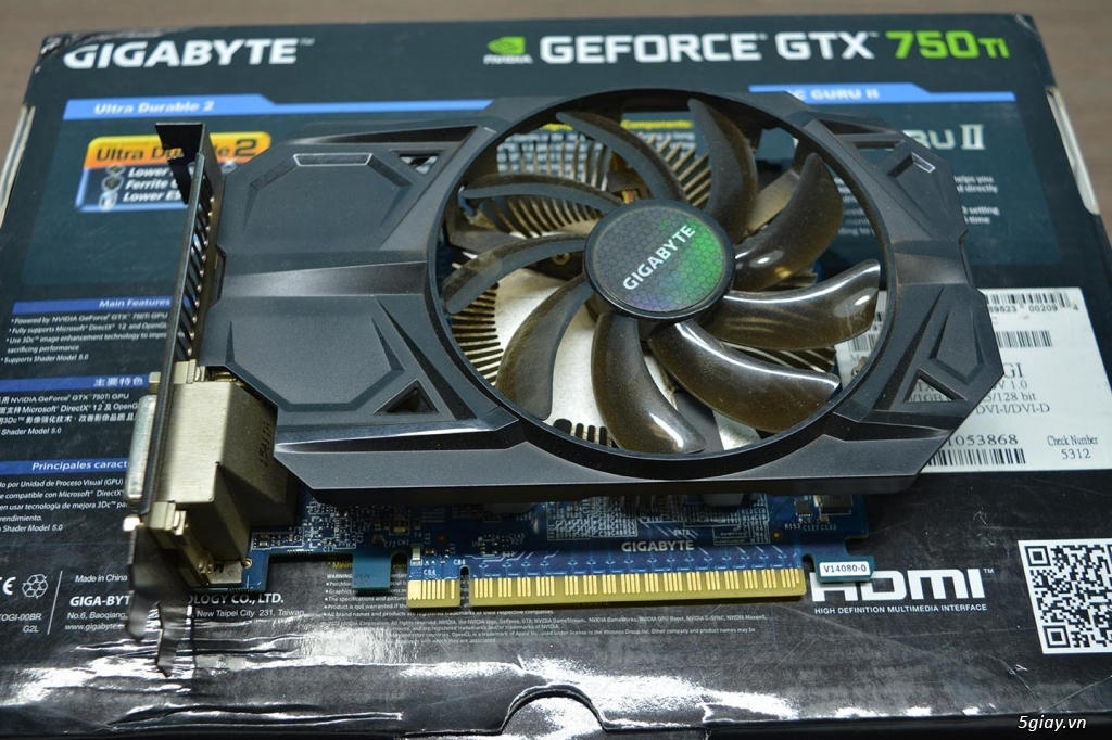 Rẻ như cho: VGA Gigabyte Geforce 750 ti 1gb - 2