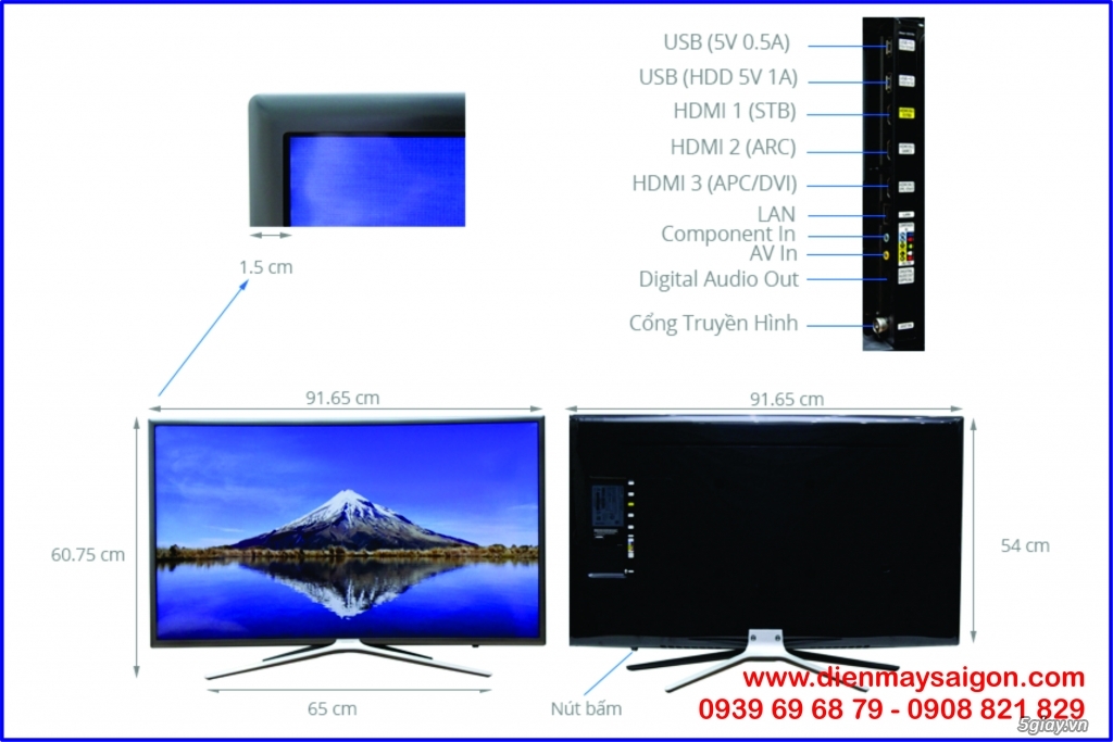 Smart Tivi Cong Samsung 40 inch 40K6300 - 1