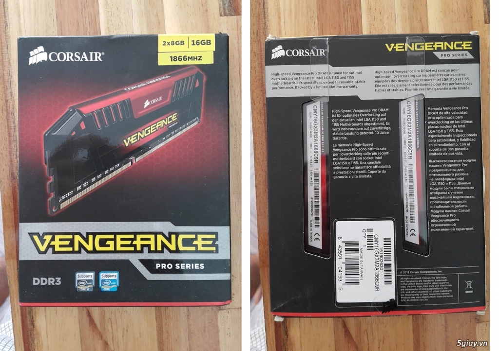 Bộ AMD a8 4 nhân +ram corsair Vengance Pro 2x8Gb - 4