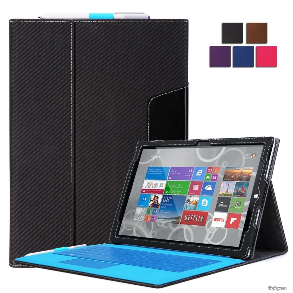 Case cho Microsoft Surface Pro 1, pro2, Pro 3, Pro 4, Pin 4A - 5
