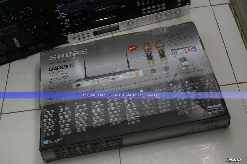 Mic không dây karaoke UGX9 II và đầu mic rời cho ae - 45