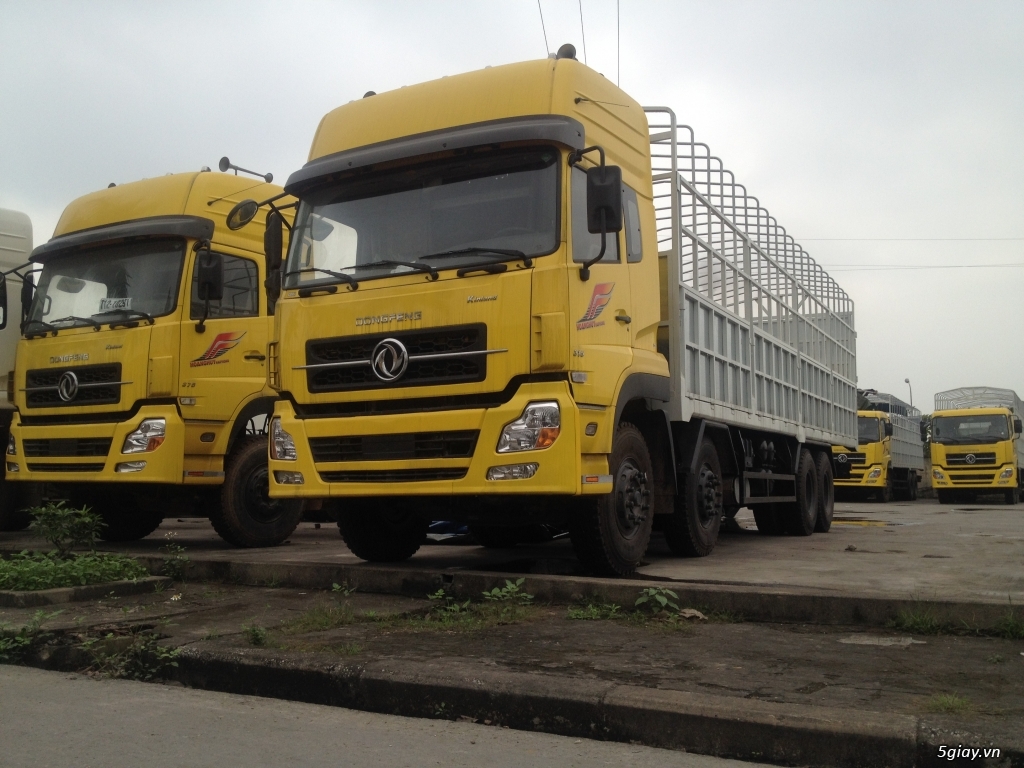 Xe tải thùng 4 chân Dongfeng tải trọng 17,9 tấn 2016, 2017