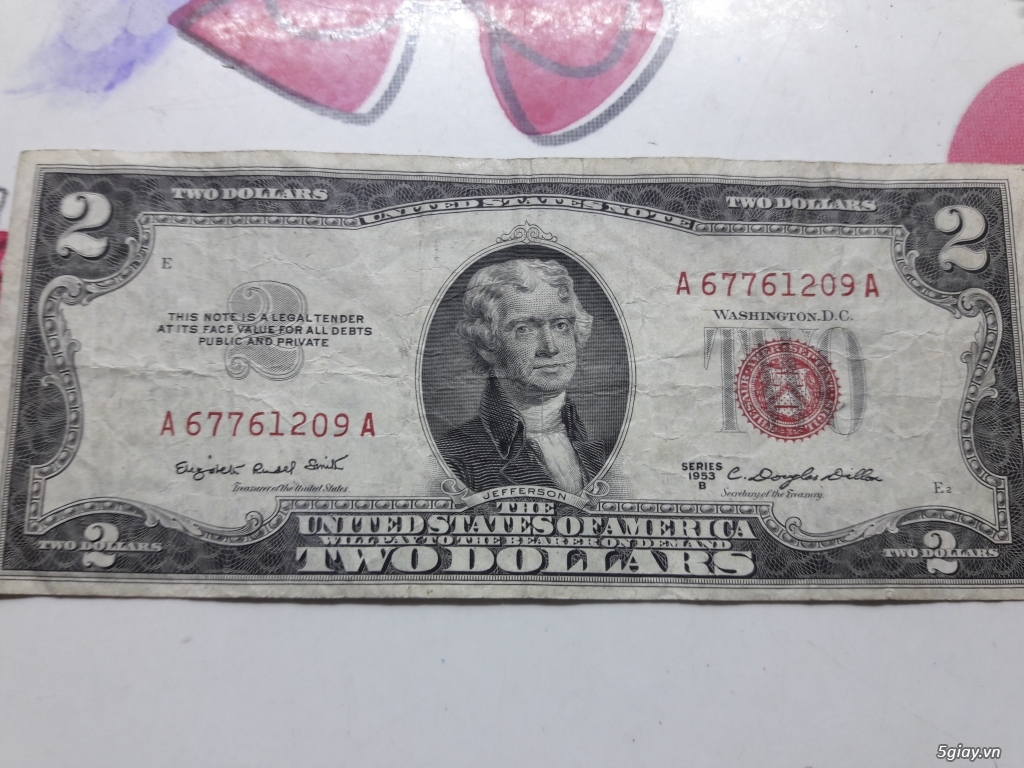 Tờ 2 Dollar 1953 Ai Cần Sưu Tầm