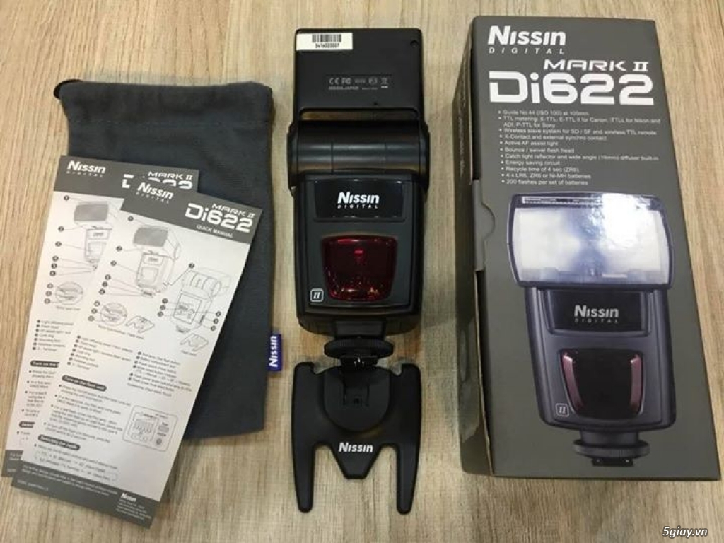 Thanh Lý Cây Flash Nissin Di622 mark ii TTL For Canon, New 98% Fullbox - 3