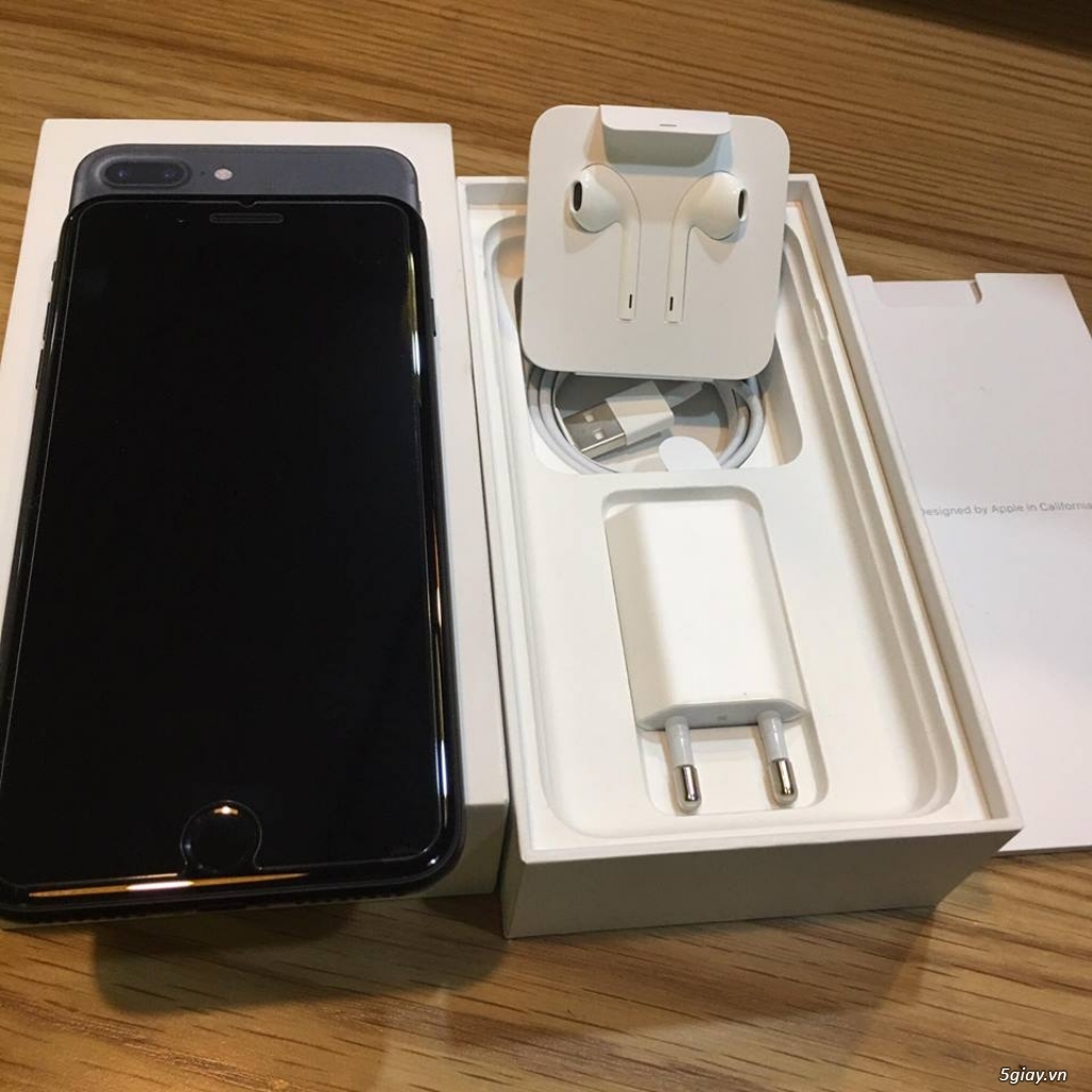iPhone 7plus 128gb đen nhám fullbox likenew chưa sử dụng pin sạc 1 lần - 1