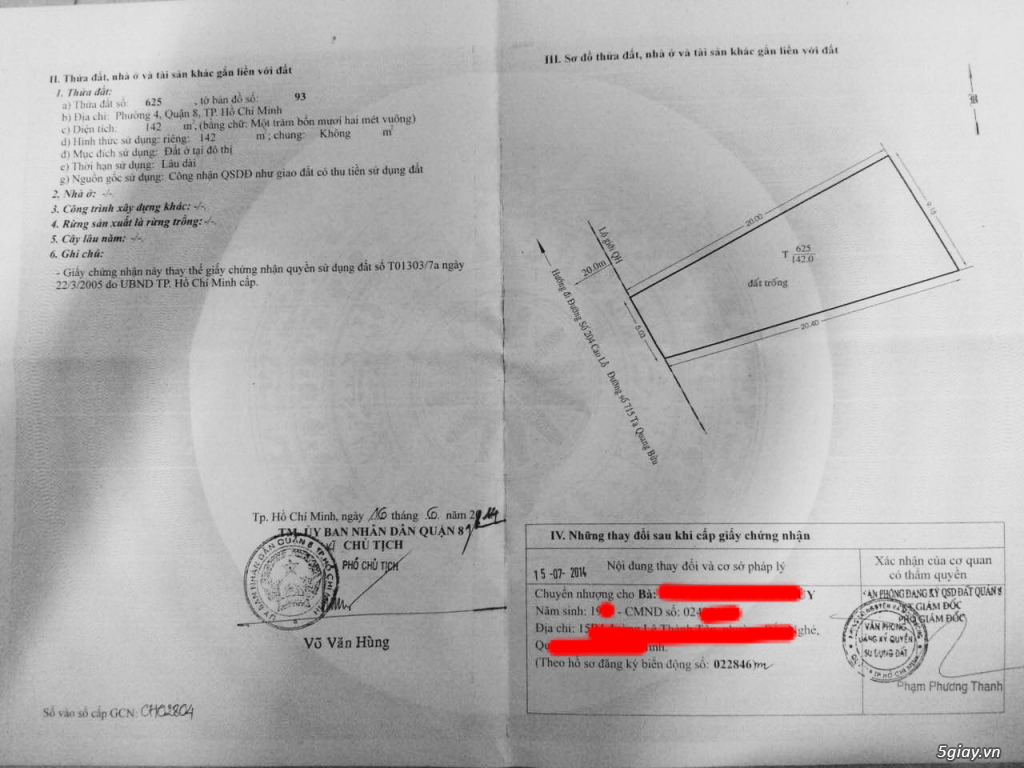Bán đất p4, quận 8,tphcm - 1