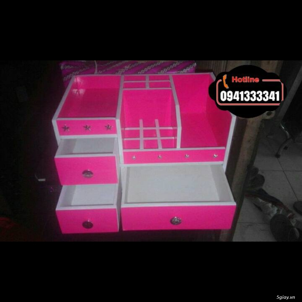 Kệ đựng mỹ phẩm trang điểm Handmade - 7