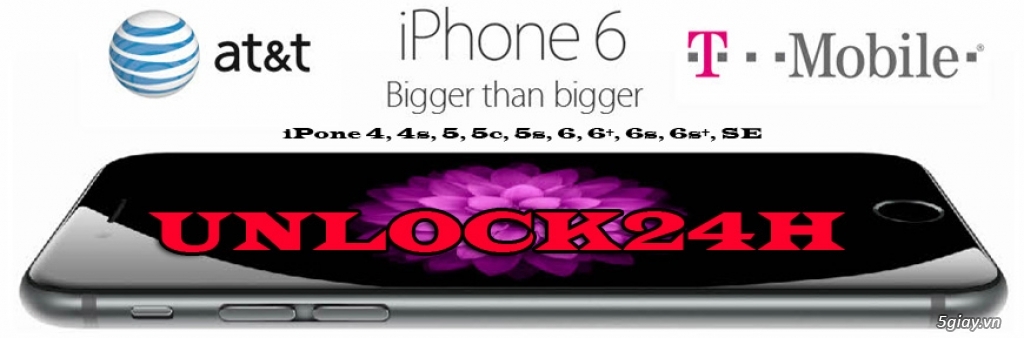Unlock lên quốc tế  iphone 7,iPhone 7plus Sprint và AT&T giá rẻ Gò Vấp