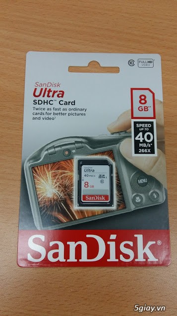 Thẻ SD Sandisk 8Gb và Thẻ SD Strontium 16Gb giá tốt nhất SG