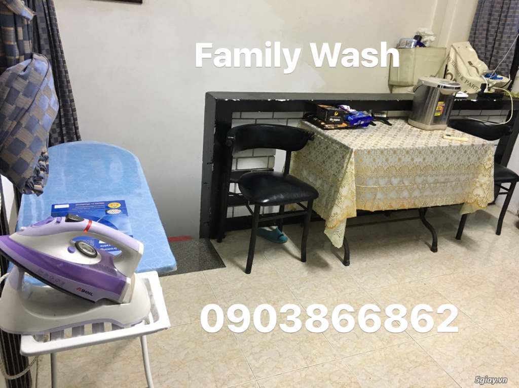 Tiệm giặt ủi cao cấp Family Wash, giao nhận tận nơi,3 siêu(nhanh sạch - 1
