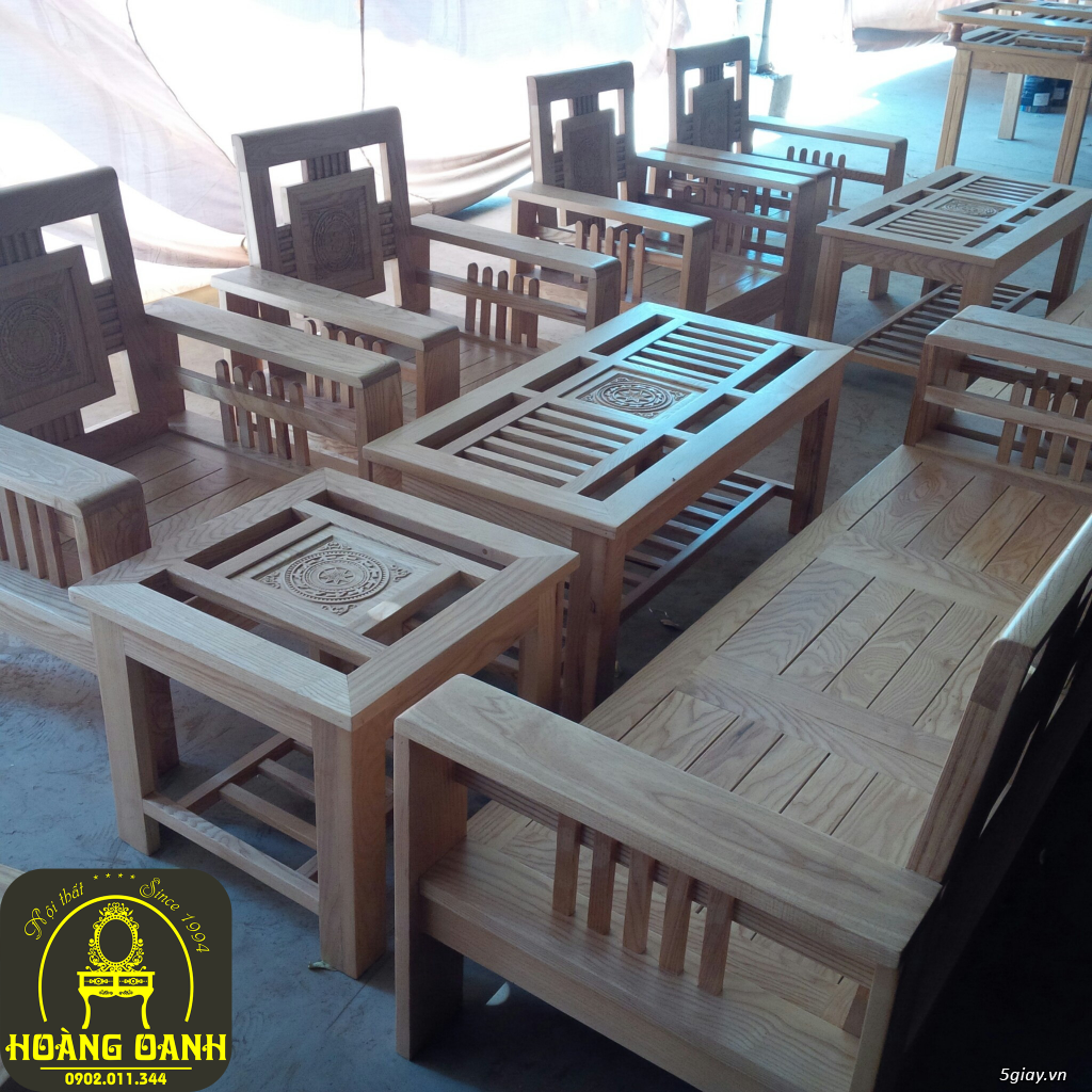 Salon gỗ sồi Nga tay 12 sản xuất tại xưởng ở Hố Nai - 1