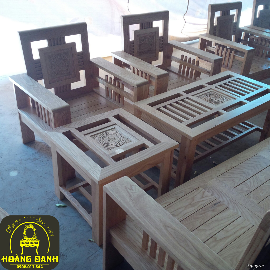 Salon gỗ sồi Nga tay 12 sản xuất tại xưởng ở Hố Nai