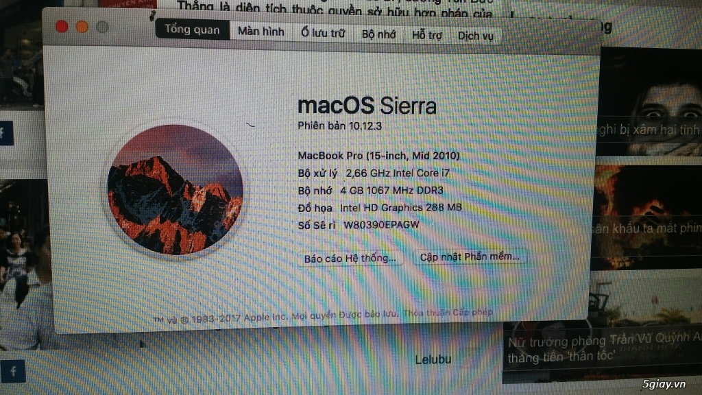 Cần thanh lý Macbook pro core i7, đời 2010, máy còn đẹp chất, giá tốt - 4