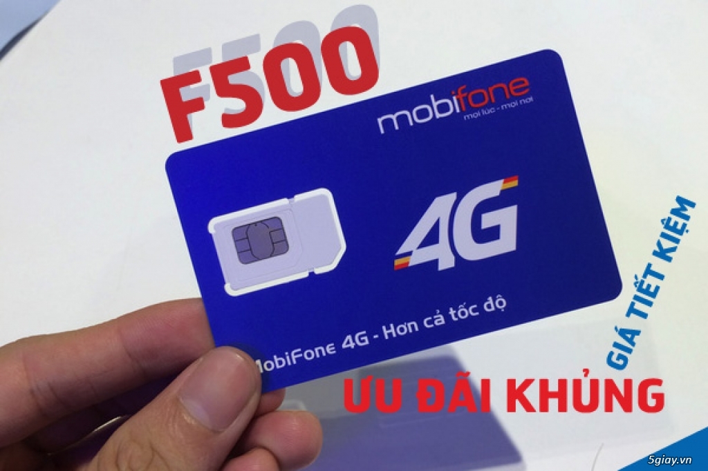 SIM 4G MOBIFONE F500 DUNG LƯỢNG 4GB/THÁNG XÀI CẢ NĂM