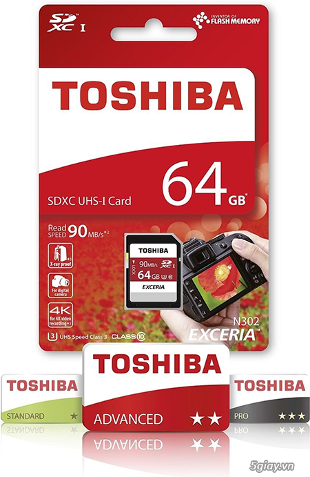 Thẻ Nhớ Micro SD, SDXC, SDHC, CF 16GB 32GB 64GB 128GB 256GB-BH 10 Năm - 11
