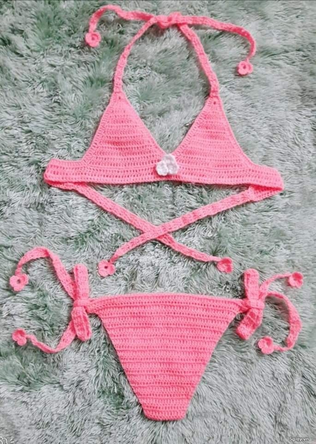 bikini màu hồng cho bé 5giay